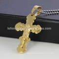 New style gold necklace cross pendant for men